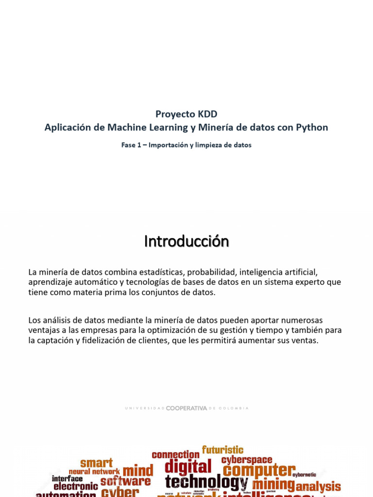 Proyecto KDD - Data Mining - Grupo No. 1 | PDF | Procesamiento de datos ...