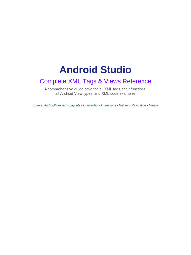 Android - Studio - Reference. Roll No 55 | PDF | Android (Operating ...