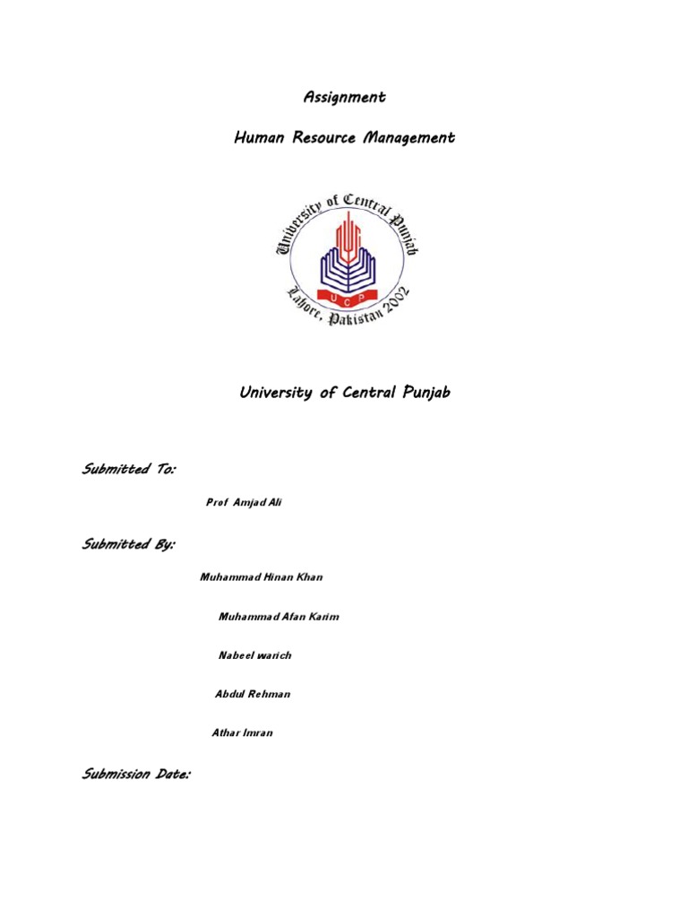 Human Resource Management Assignment | PDF