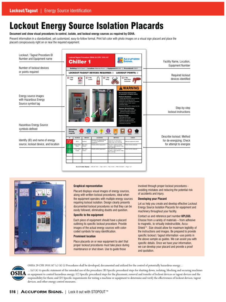 Graphical Lockout Procedures | PDF | Mechanical Engineering