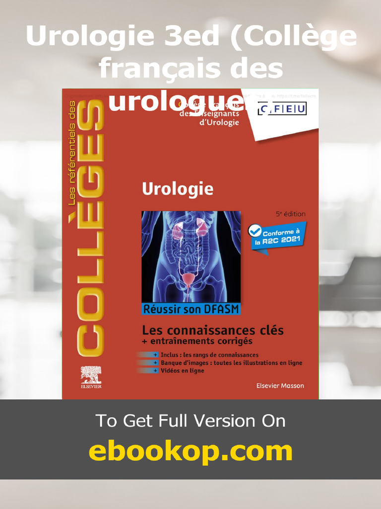 Urologie 3ed Collège Français Des Urologues | PDF | Spécialités ...