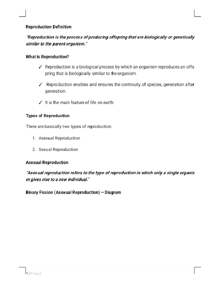 Reproduction Definition Phoenix | PDF