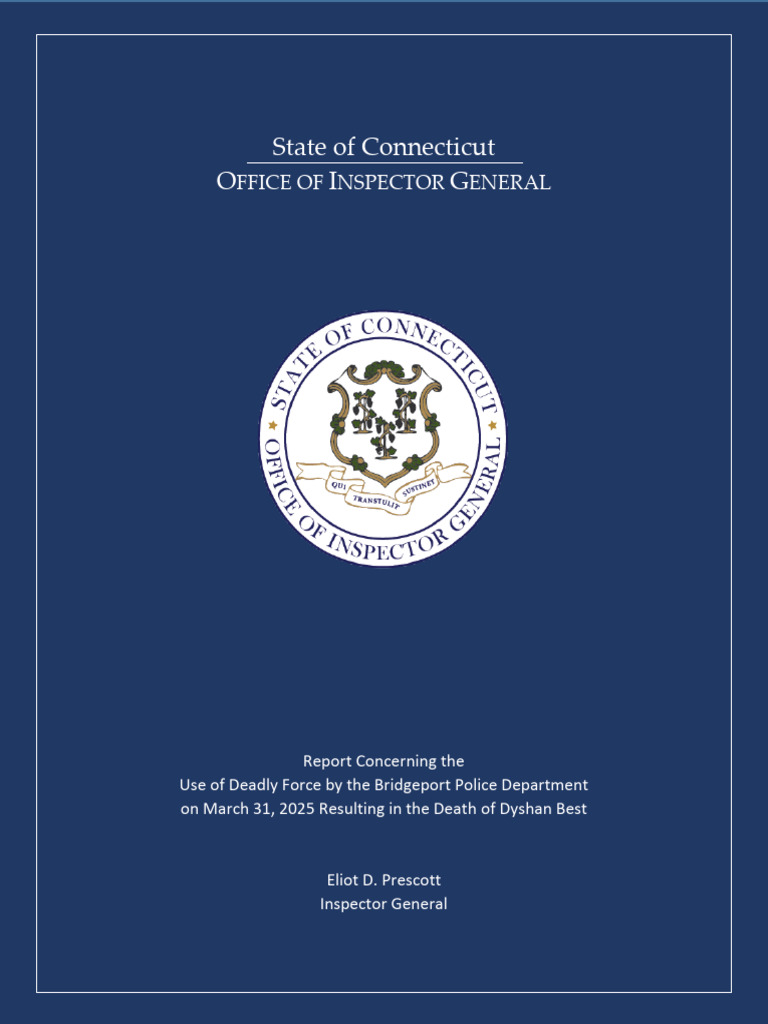Bridgeport Final Report | PDF | Taser | Law Enforcement Officer