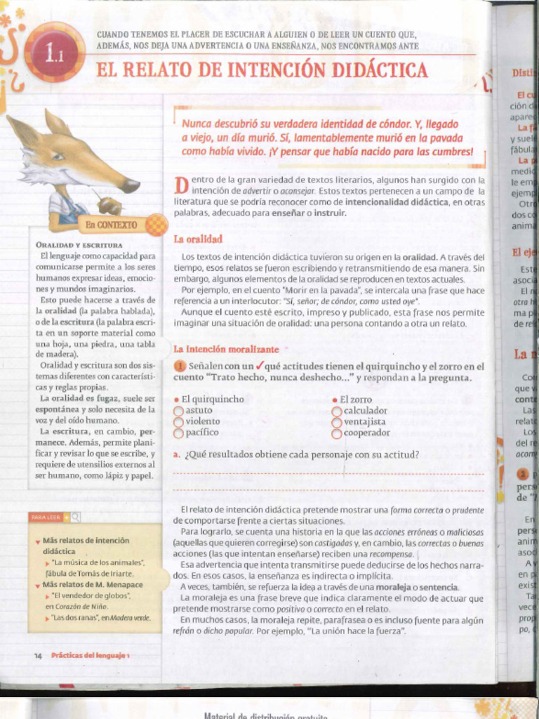 El Relato de Intención Didáctica | PDF
