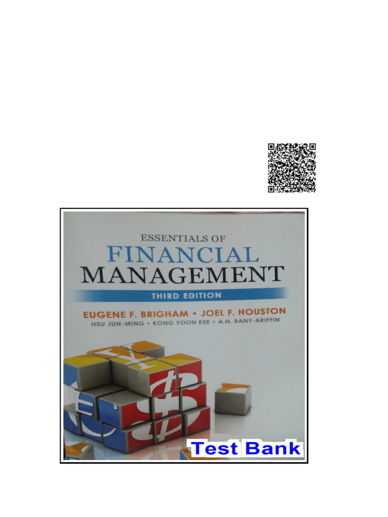 Essentials of Financial Management 3Rd Edition Brigham Test Bank | PDF ...