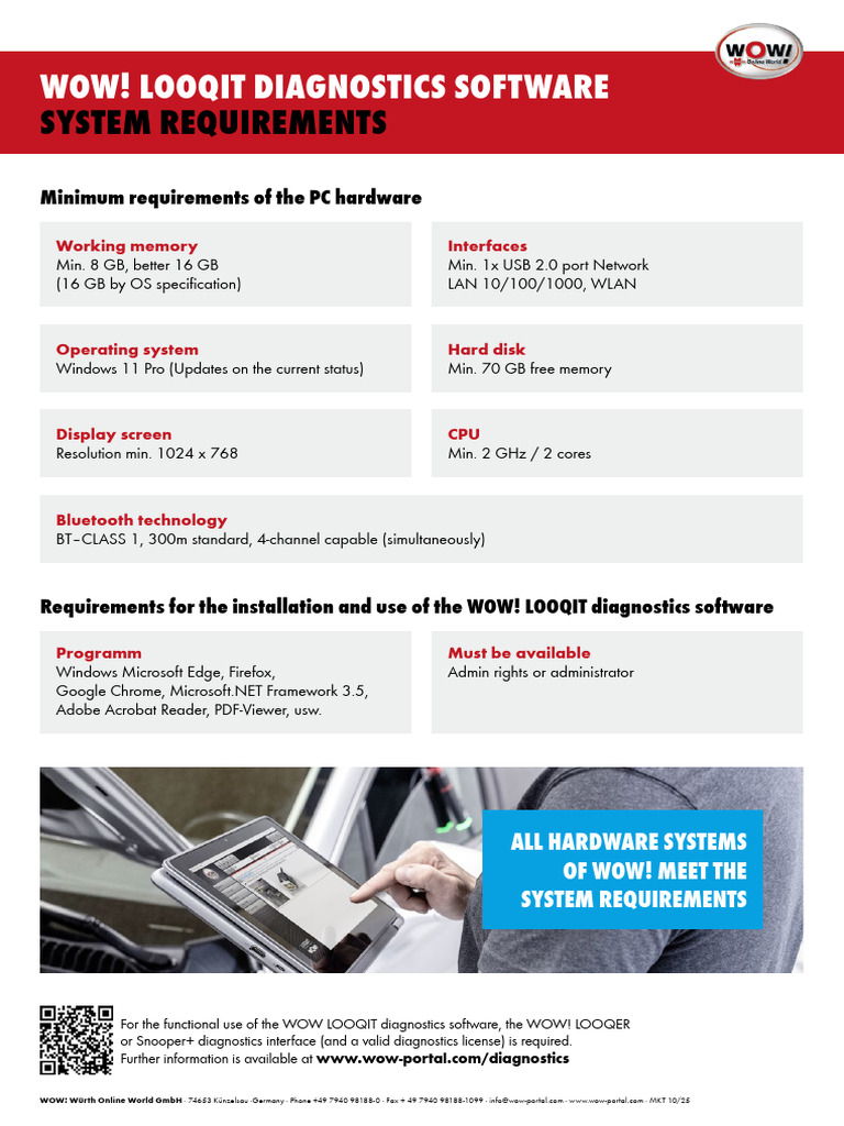 WOW Software Requirements en | PDF