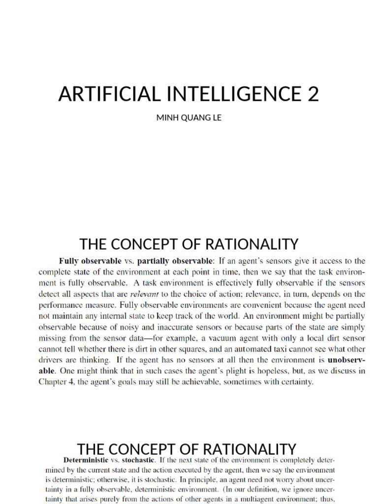 Artificial Intelligence 2 | PDF