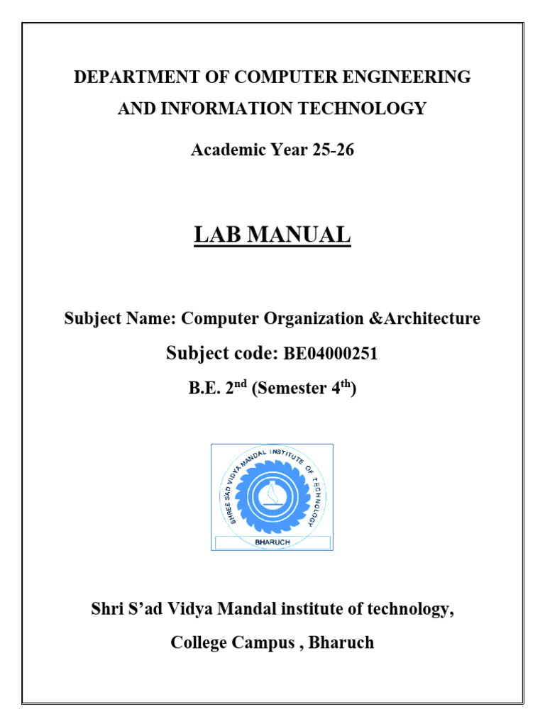 Coa FILE Title Page | PDF | Computer Architecture | Computer Science