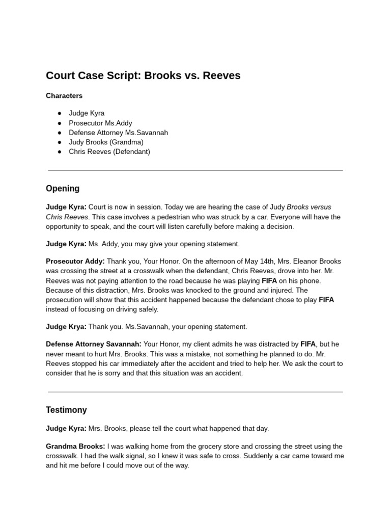 Roleplay Script Teen Leadership | PDF