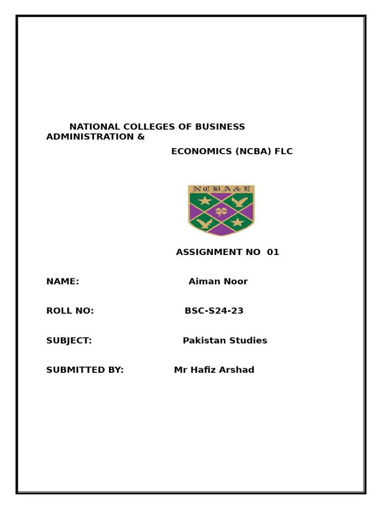Arabic Assigment 1 | PDF