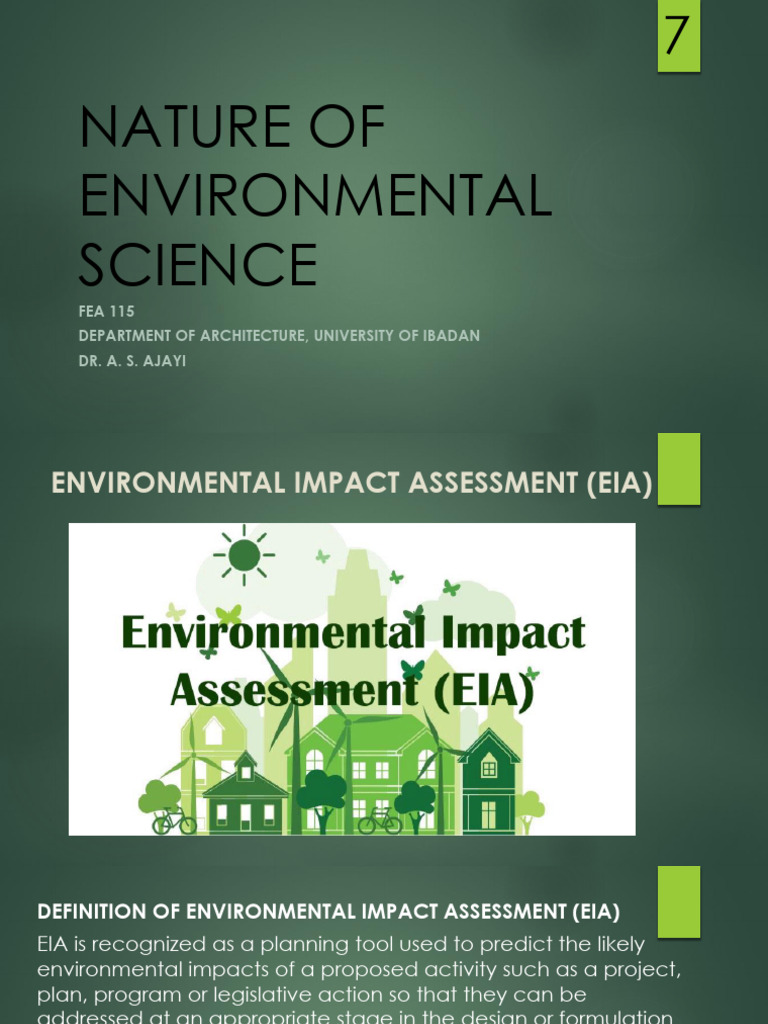 Module 7 - Lecture Note | PDF | Environmental Impact Assessment ...