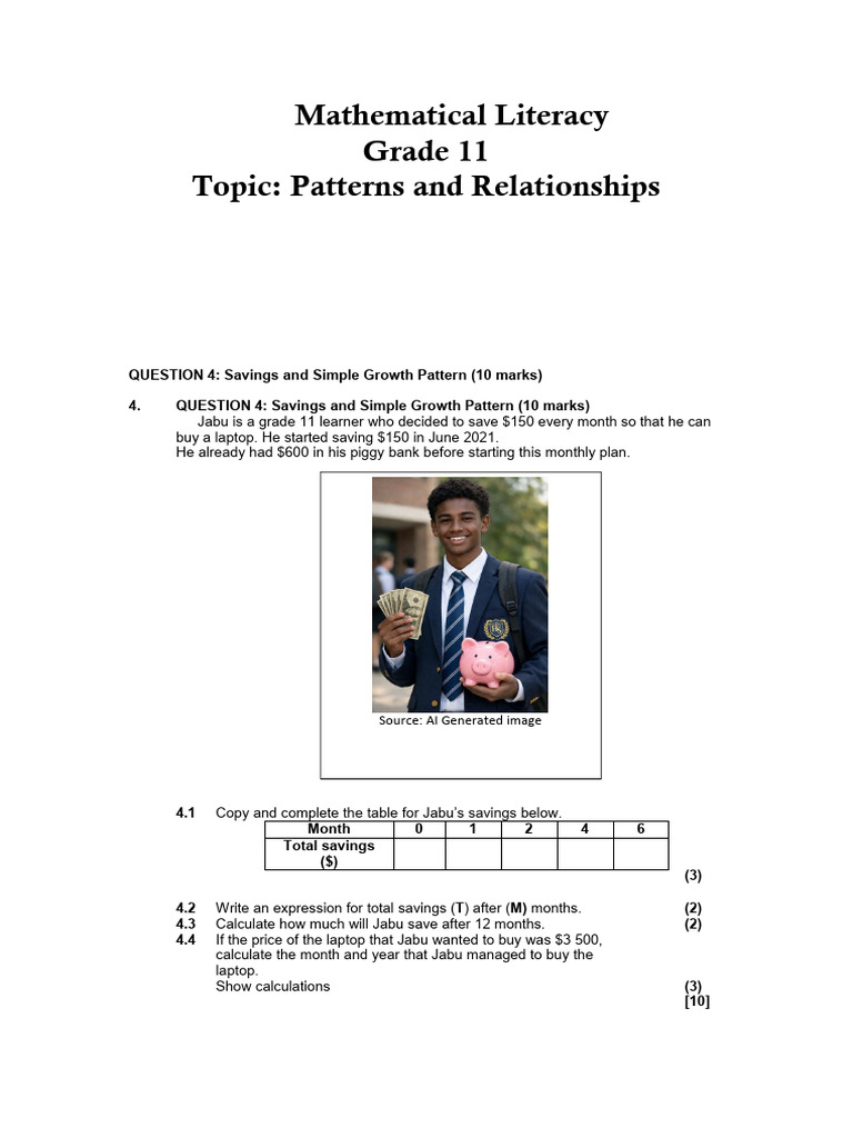 Mathematical Literacy Grade11 | PDF
