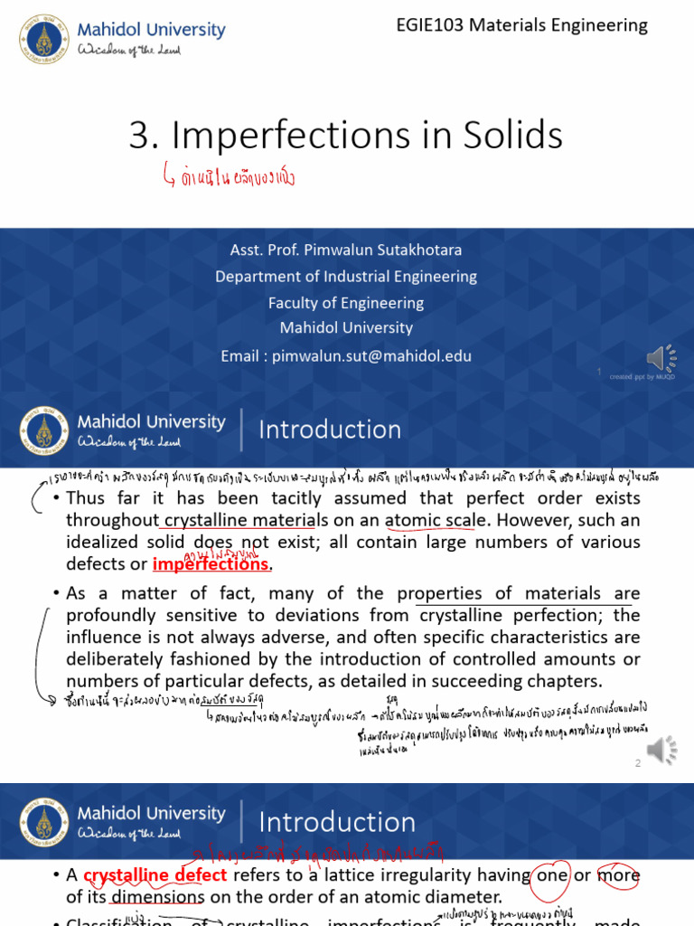 Imperfections in Solids | PDF