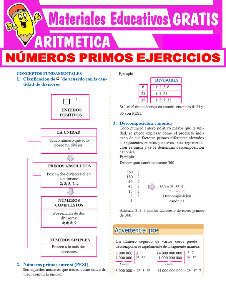 Aritmetica 2do Bimestre para 2do Nivel | PDF | Teoría de los números ...