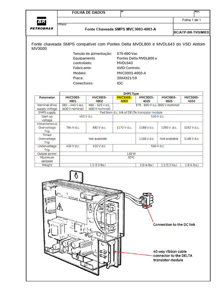 Datasheet Fonte SMPS | PDF