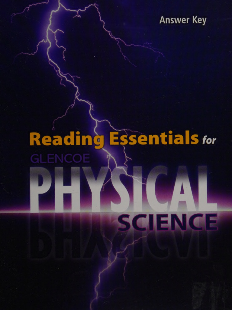 Glencoe Reading Essentials Answer Key | PDF | Force | Friction