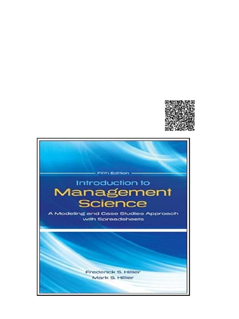 (Ebook PDF) Introduction To Management Science With Student 5Th Edition ...