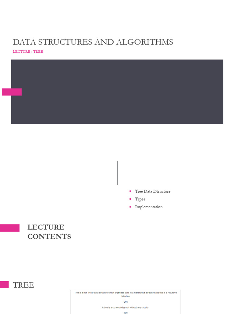 DSA Lecture 07-09 Tree and Types | PDF | Algorithms | Algorithms And ...