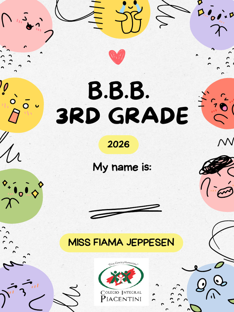 Booklet BBB 3rd Grade | PDF