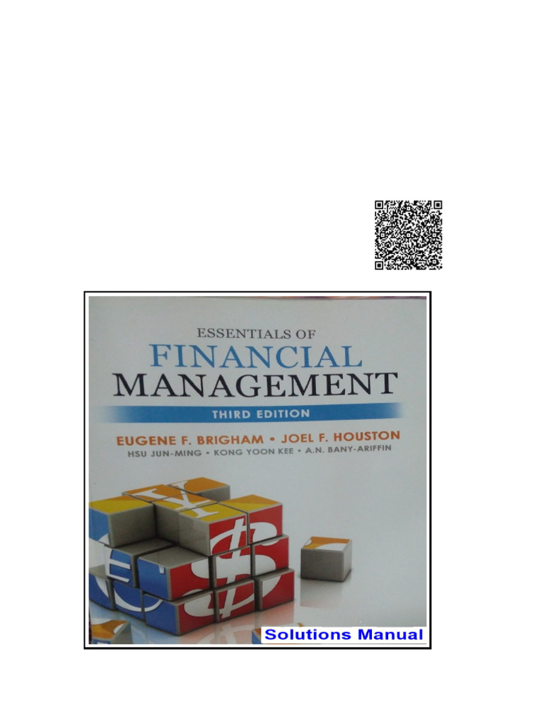 Essentials of Financial Management 3rd Edition Brigham Solutions Manual ...