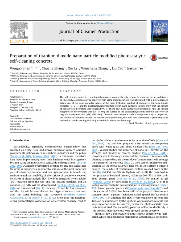 Preparation of Titanium Dioxide Nanopart | PDF | Concrete | Titanium ...