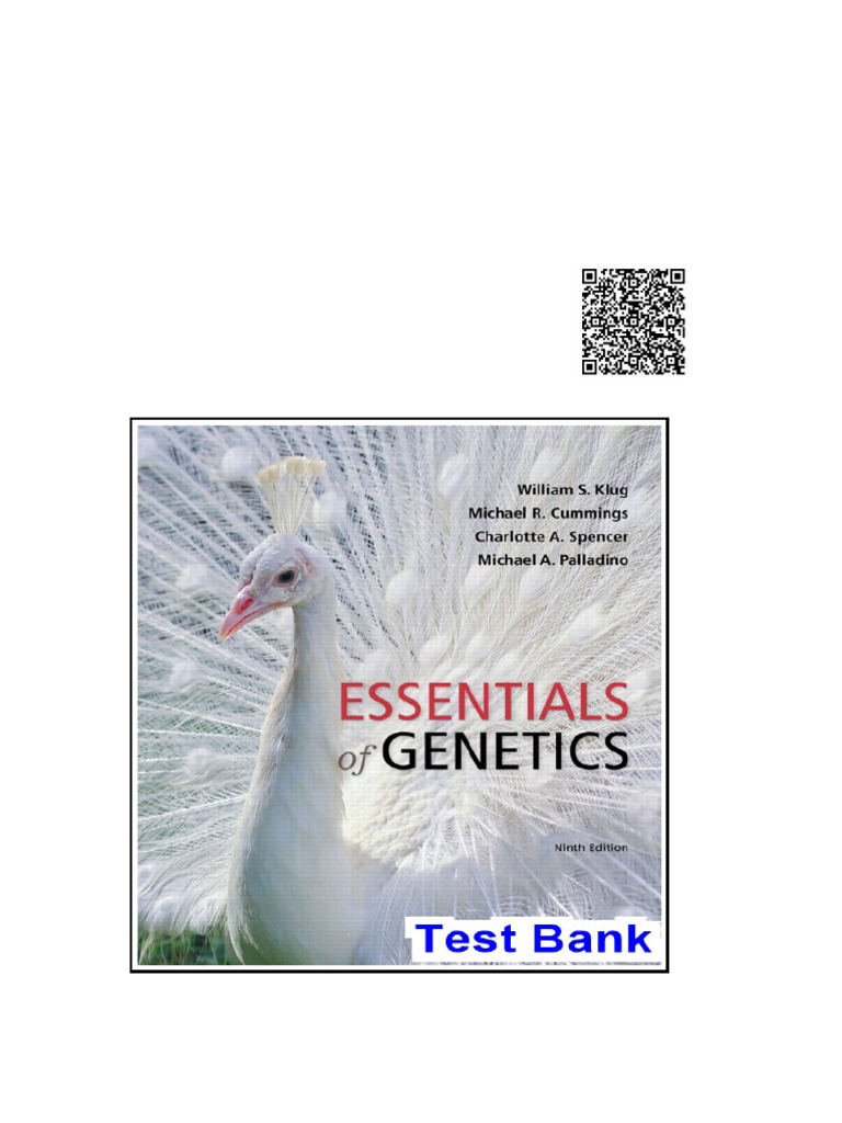 Essentials of Genetics 9th Edition Klug Test Bank | PDF | Bacteriophage ...