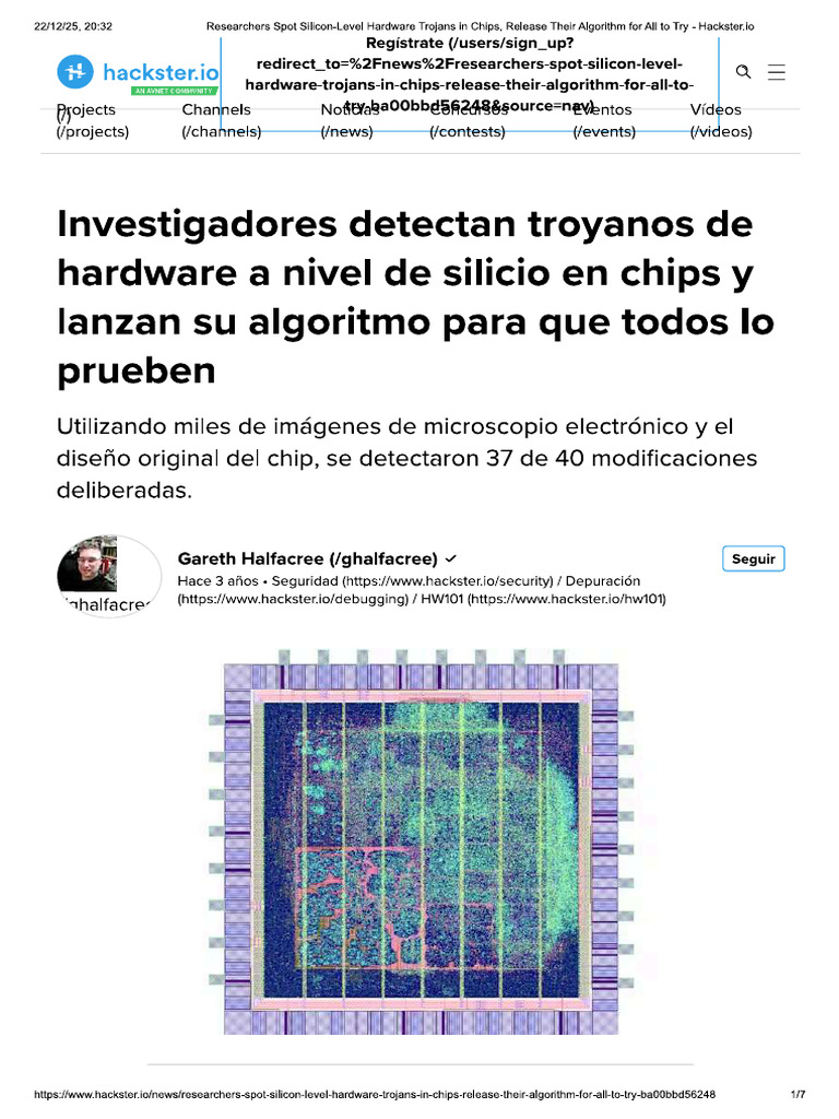 Espionaje a Nivel de Hardware Oculta en Chips - Researchers Spot ...