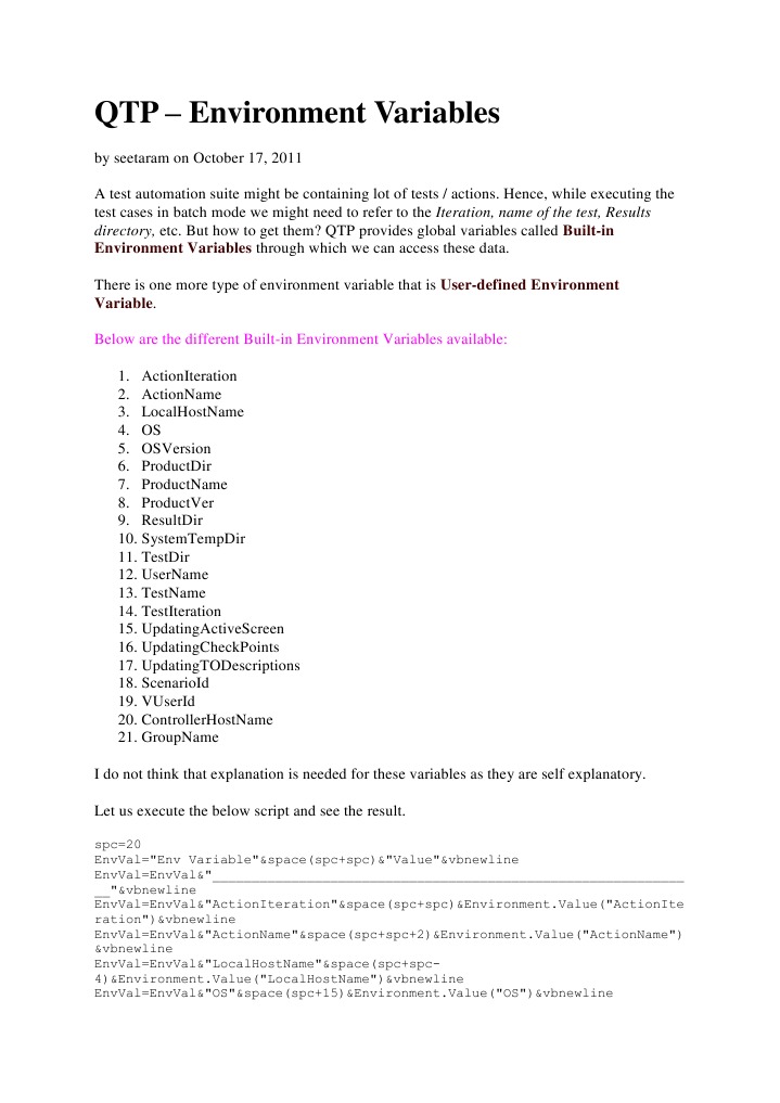 QTP | PDF | Dynamic Html | Integrated Development Environment