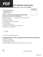 AP Chief Minister Relief Fund Application | PDF | Therapy | Patient