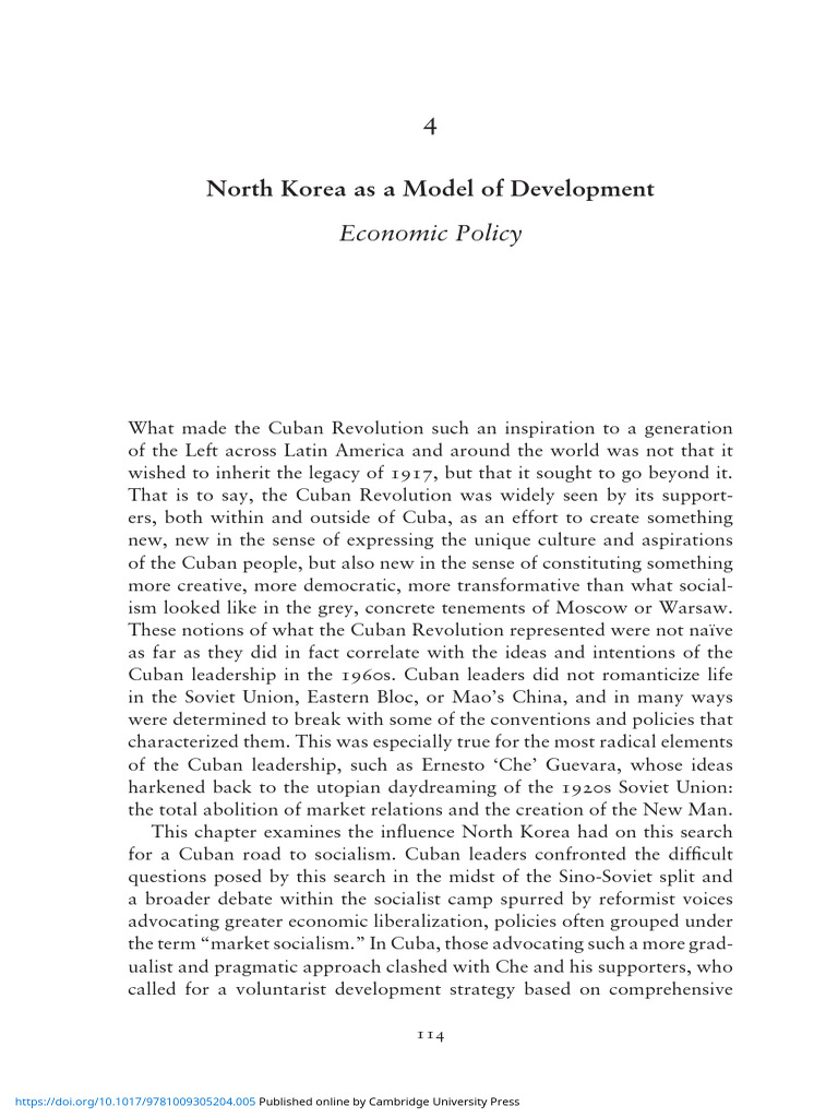 North Korea As A Model of Development | PDF | Socialism | Che Guevara