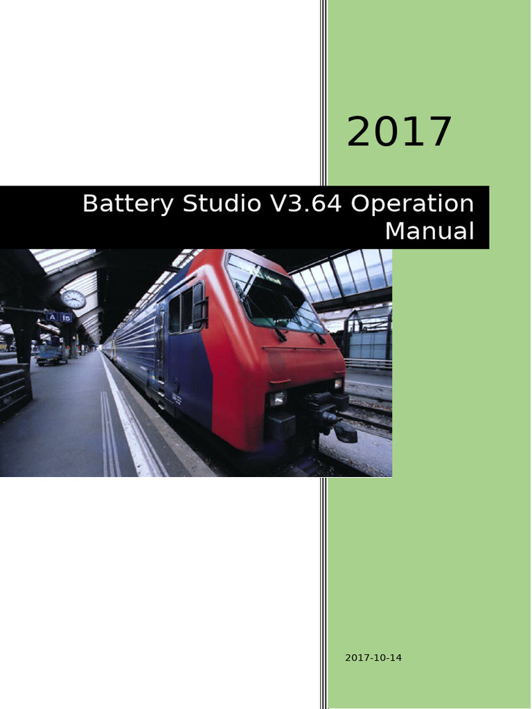 Battery Studio V3.64 Operation Manual Shoto | PDF | Button (Computing ...