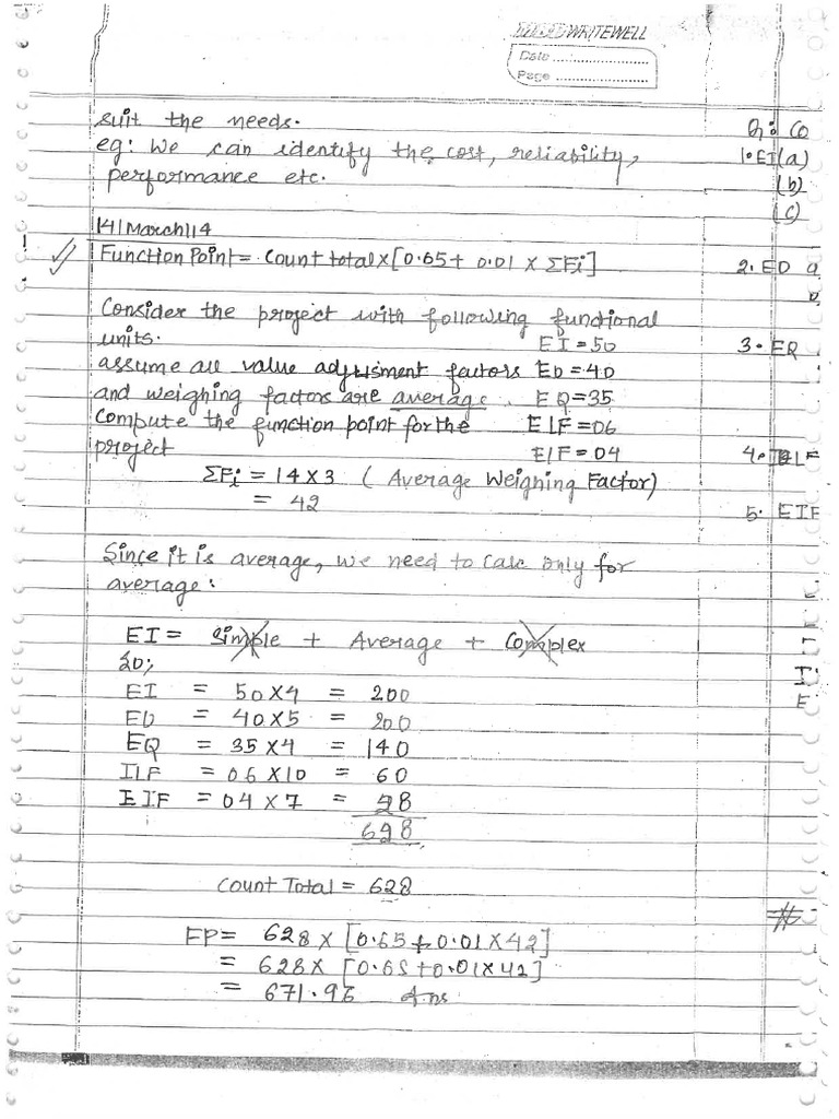 SE Notes Handwriteesn (Reference Material) | PDF