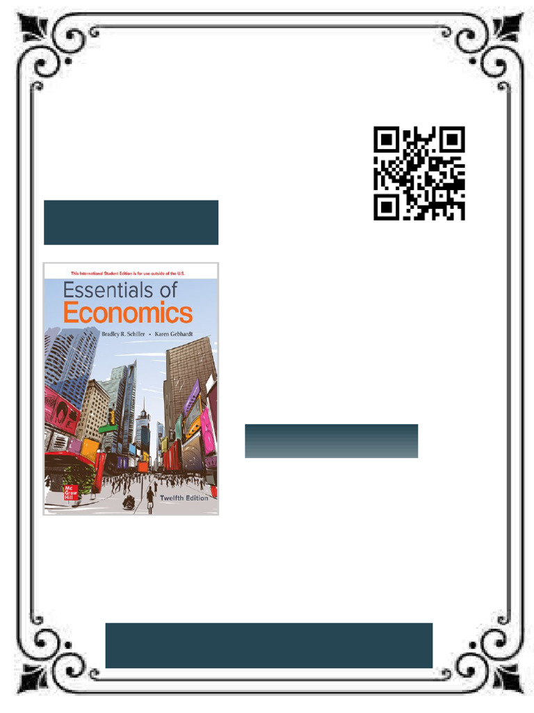 Essentials of Economics 12th Edition Bradley R. Schiller Ebook Quick ...