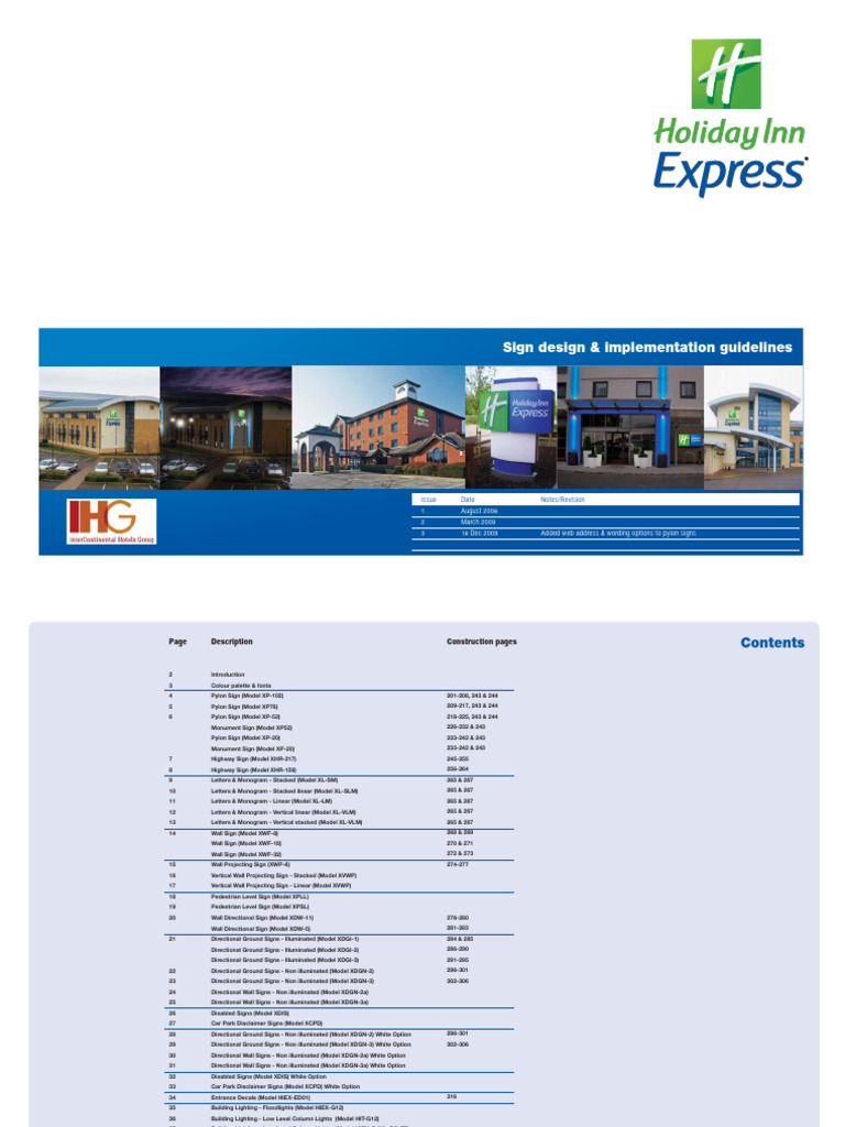f01024 Emea Holiday Inn Express External Signage Guidelines | PDF ...