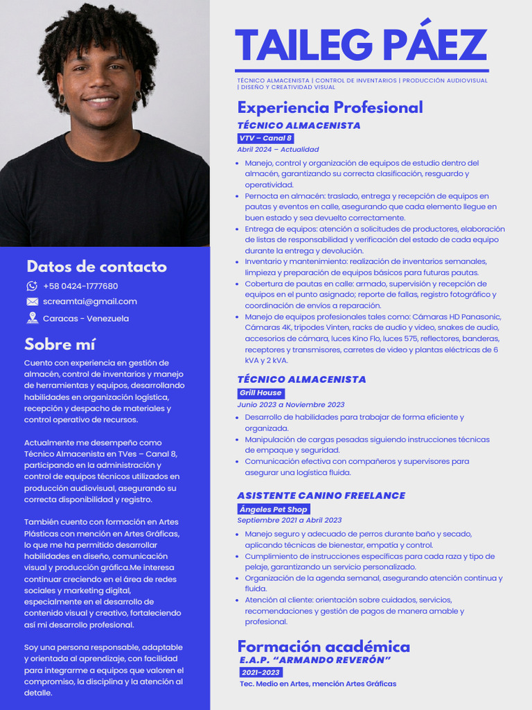 Taileg Paez CV Act | PDF