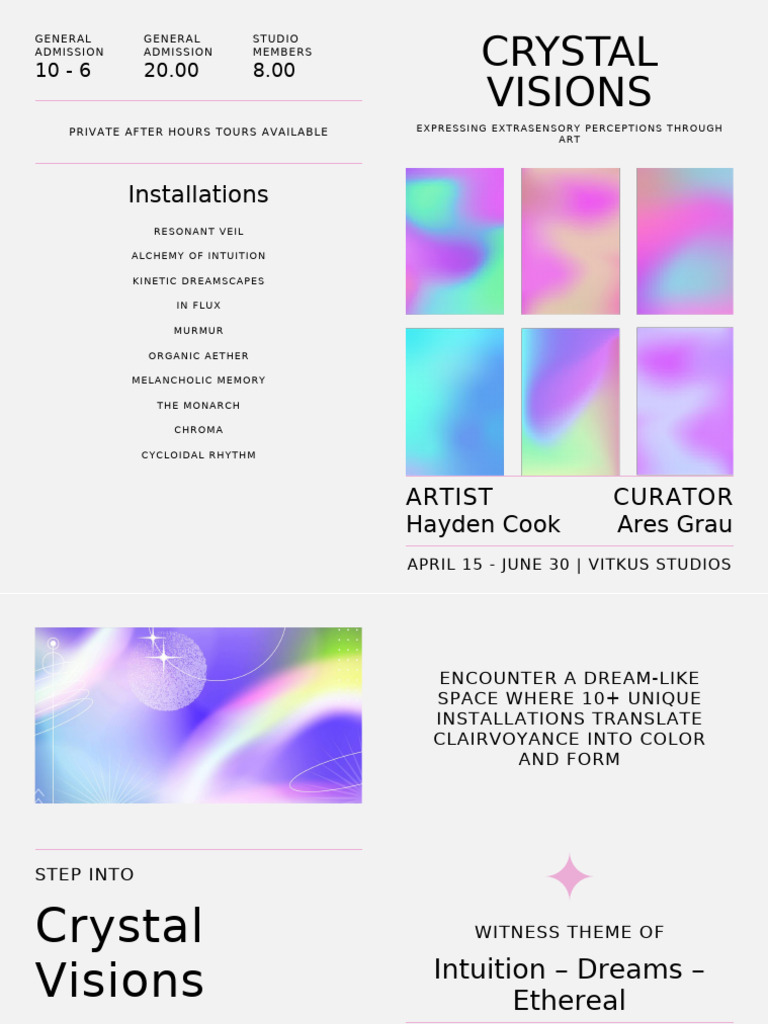 Art Exhibition Program Brochure | PDF