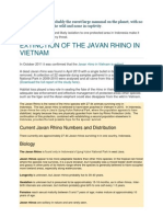 Javan Rhino Research ( All Info)