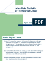 Analisa Data Statistik - Regresi Linier