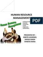 HUMAN RESOURCE MANAGEMENT