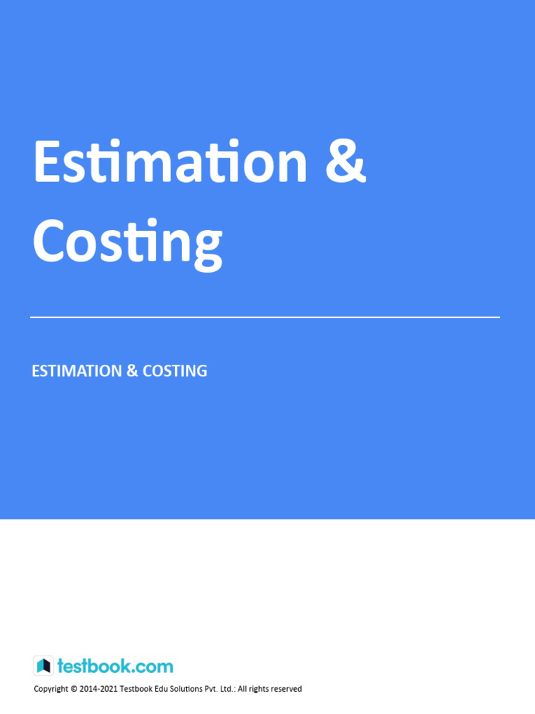 Estimation & Costing - Study Notes | PDF | Electrical Wiring | Fuse ...