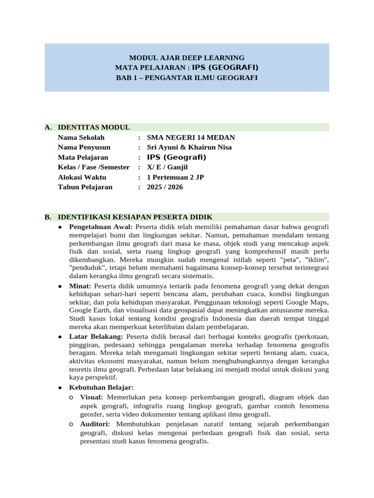Modul Bab 1 Pertemuan 1 | PDF