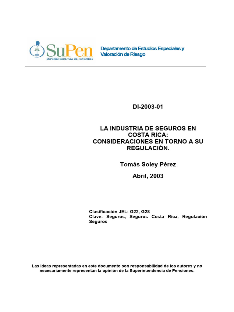 Seguros en Costa Rica | PDF | Seguro | Reaseguro