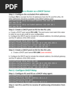 7.2.10 Packet Tracer - Configure DHCPv4 - ILM | PDF | Ip Address ...
