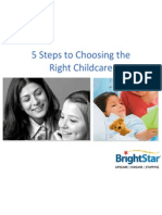 5 Steps to Choosing the Right Childcare