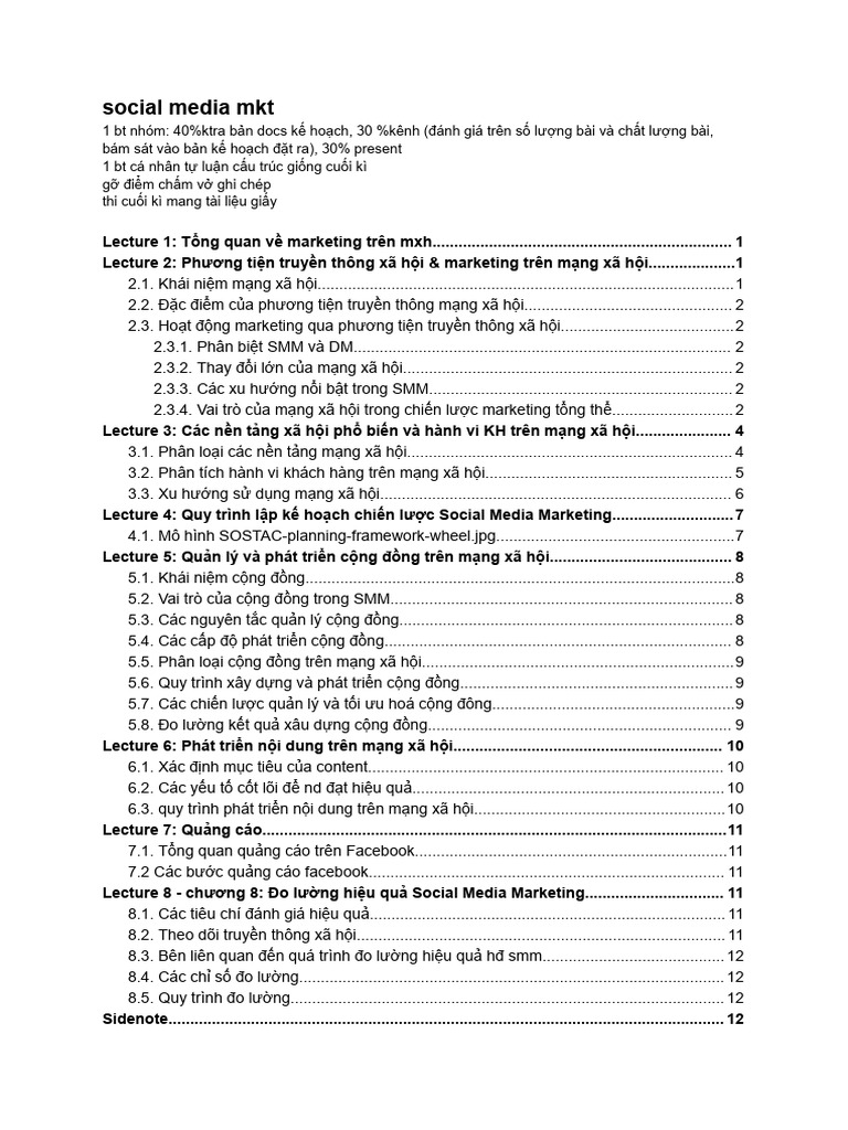 social media marketing notebook | PDF