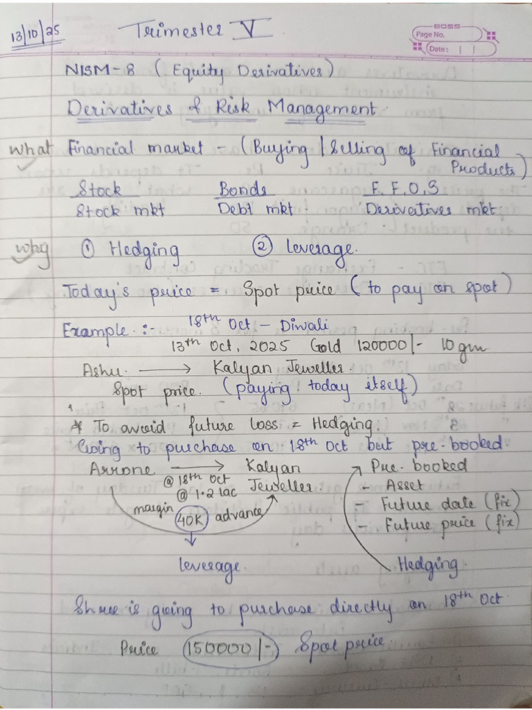 Derivatives Notes | PDF
