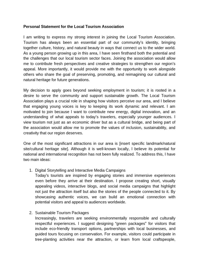 Sample Personal Statement | PDF