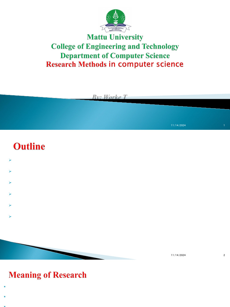 Research Method-Chapter - 1 | PDF | Methodology | Scientific Method