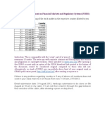 Joint Research Assignment on Financial Markets and Regulatory Systems