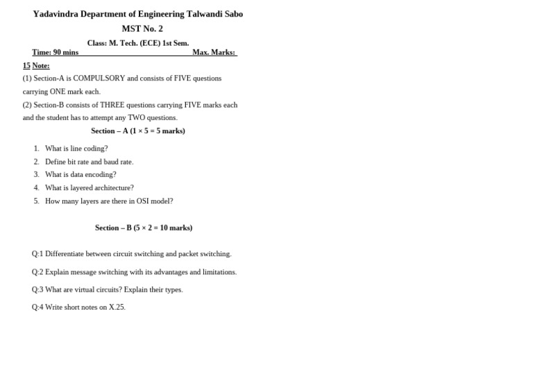 MST-2-PE-7th Sem | PDF